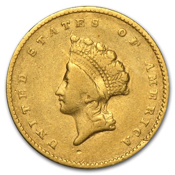 $1 Indian Head Gold Type 2 VF $1 Indian Head Gold Type 2 VF